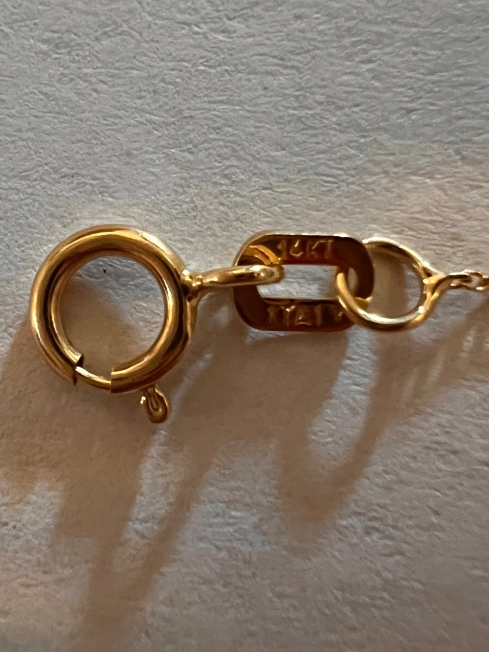 14k Gold Mini Butterfly Bracelet - Picture 4 of 4
